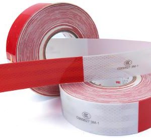 3M Diamond Grade Reflective Adhesive Tape 983D Red and White Waterproof Sticker