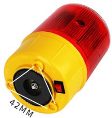 Solar LED Flashing Warning Light with Magnet Base - Image 2