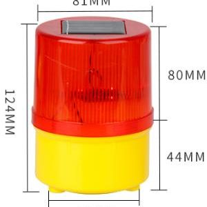 Solar LED Flashing Warning Light with Magnet Base