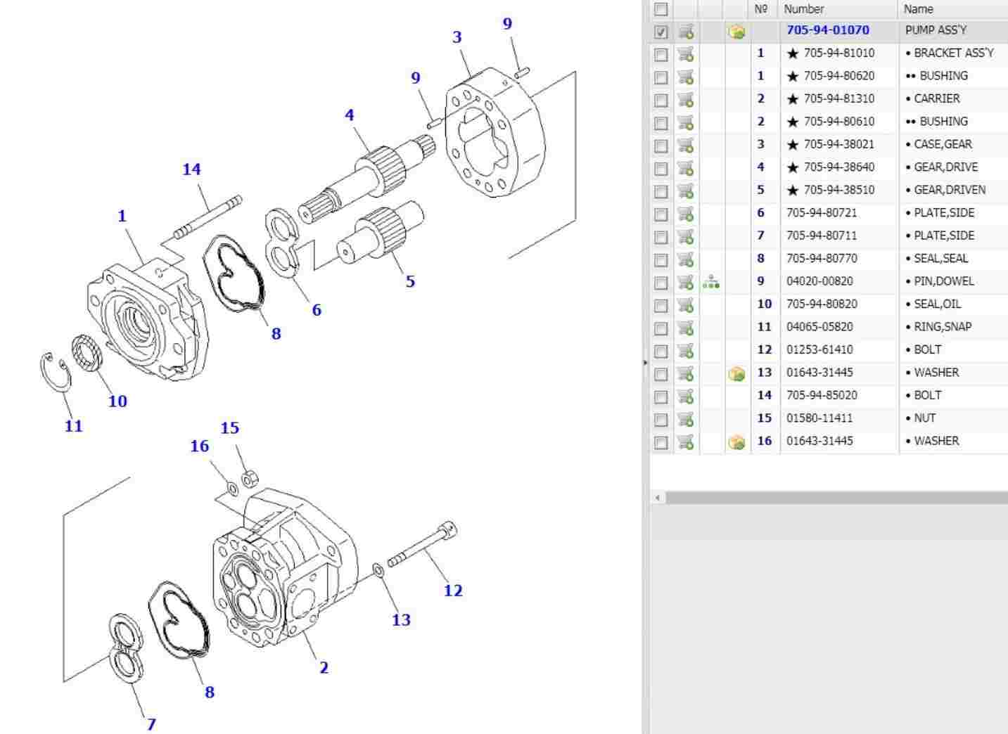 Hydraulic Pump 705-94-01070 7059401070 For Komatsu WA380Z-6 WA380-6 Wheel Loader - Image 2